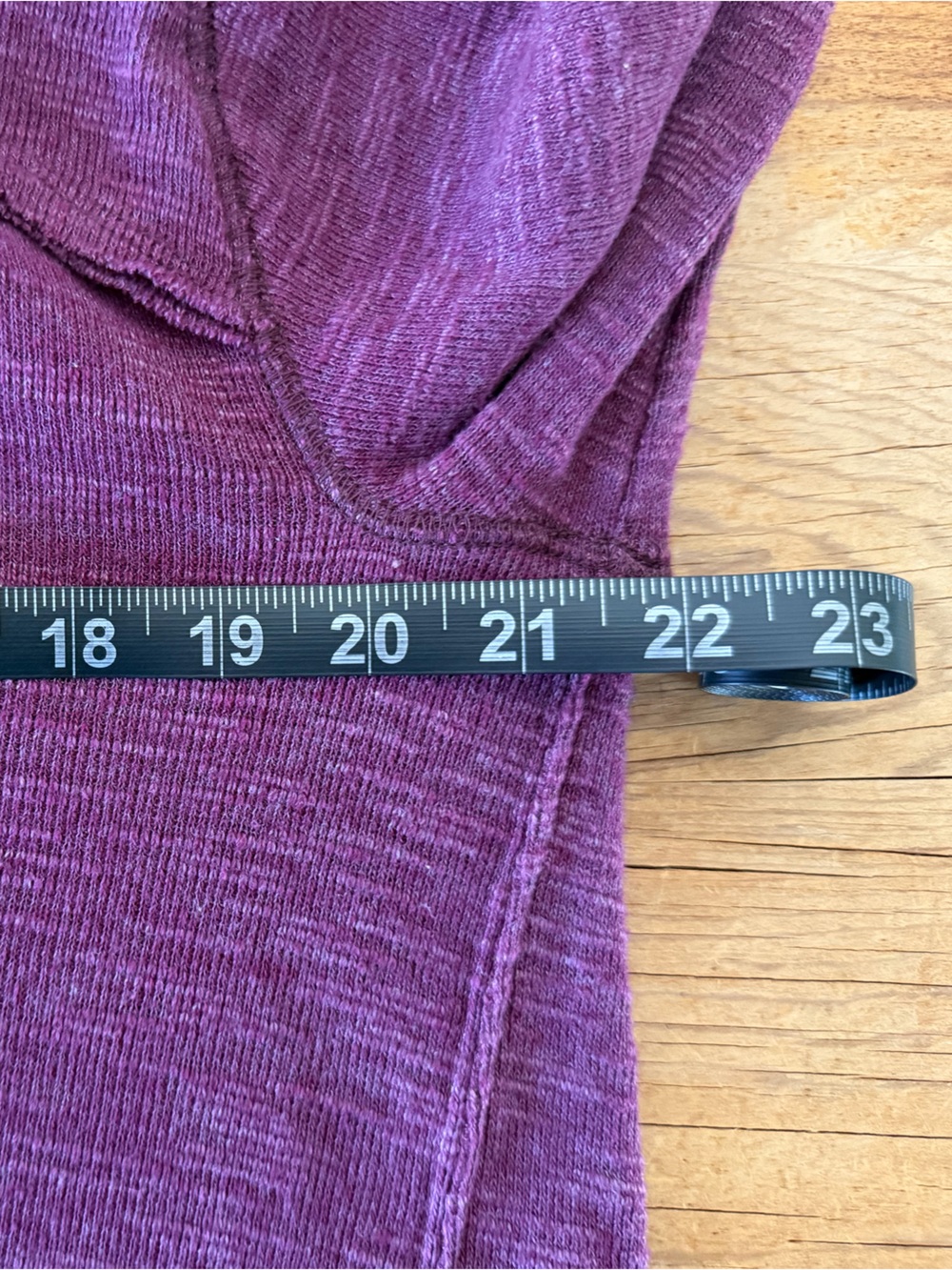 We the Free People Split Back Turtleneck Longline Top High Purple Short Womens S - Picture 9 of 10
